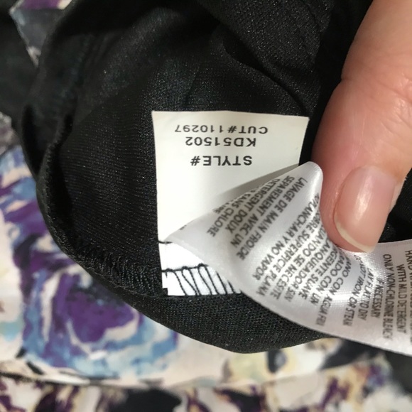 Blue Floral Bell Sleeve Sheeth Dress - Picture 6 of 7